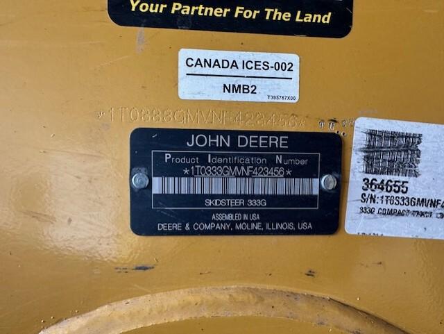 2022 John Deere 333G Image