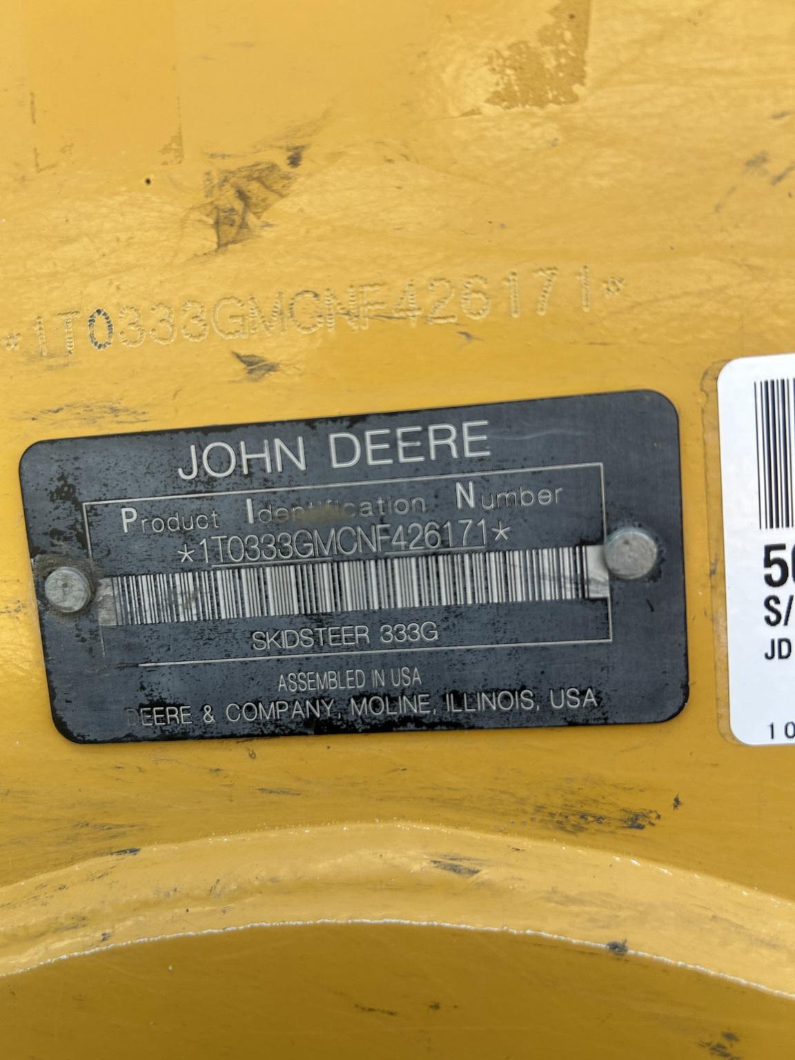 2022 John Deere 333G Image