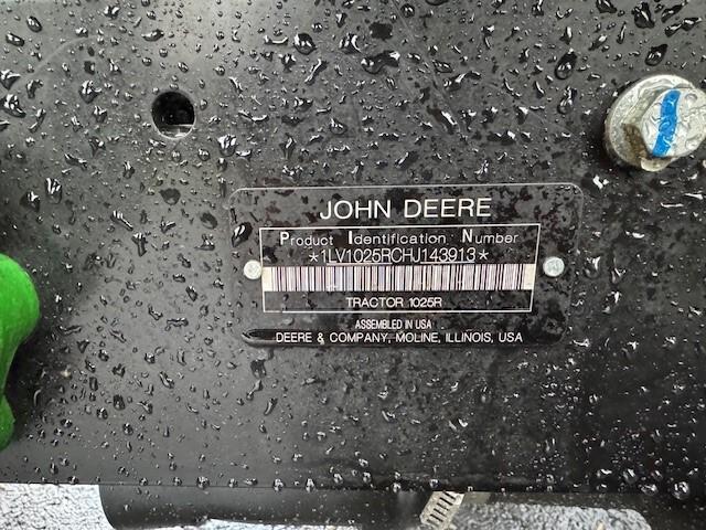 2018 John Deere 1025R Image