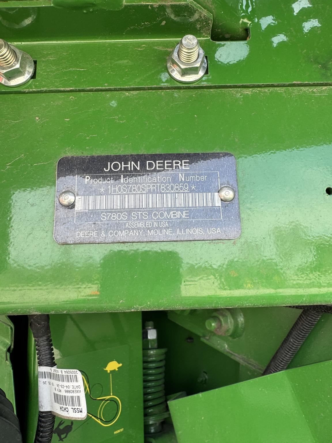 2024 John Deere S780 Image