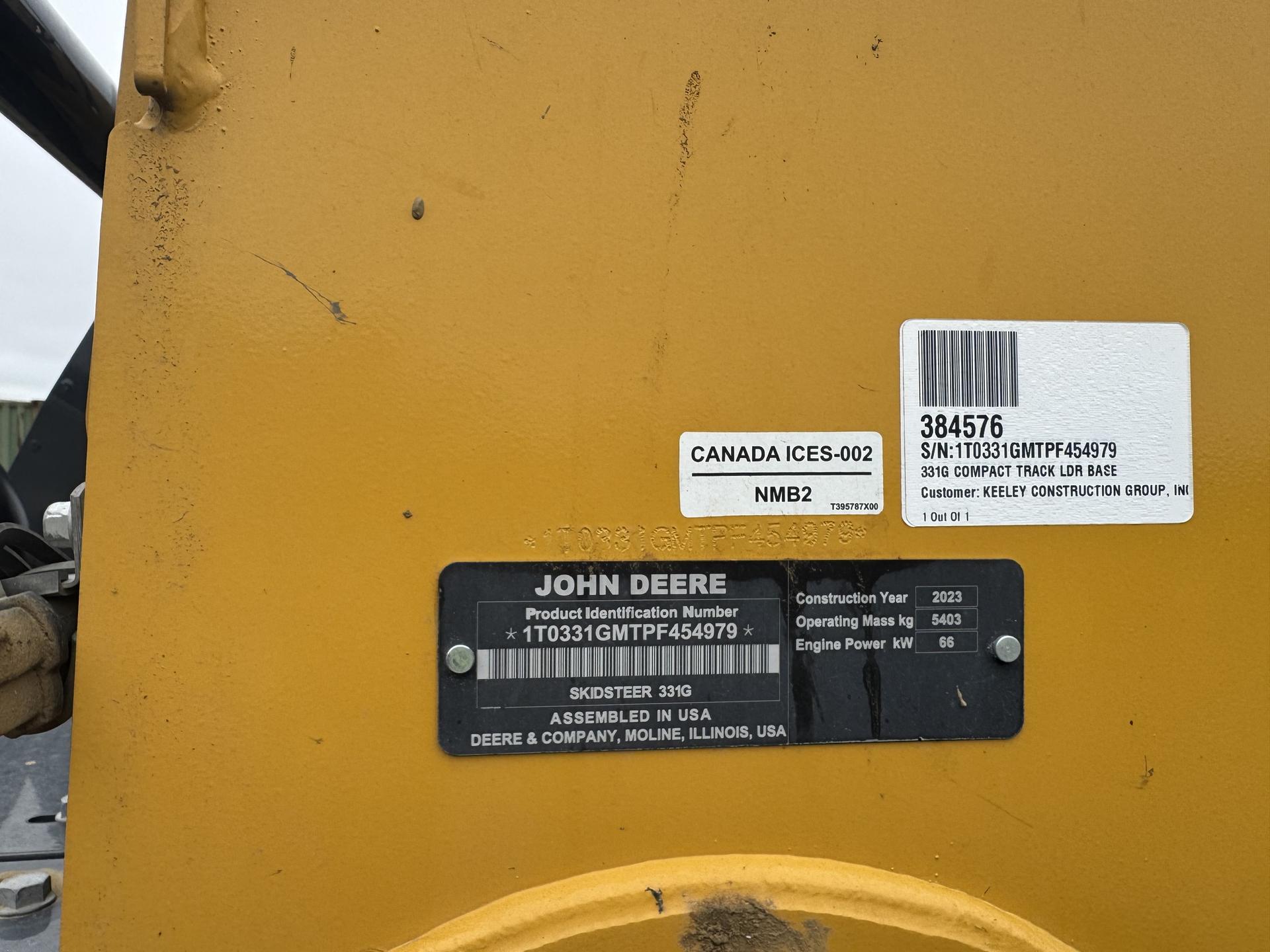 2023 John Deere 331G Image