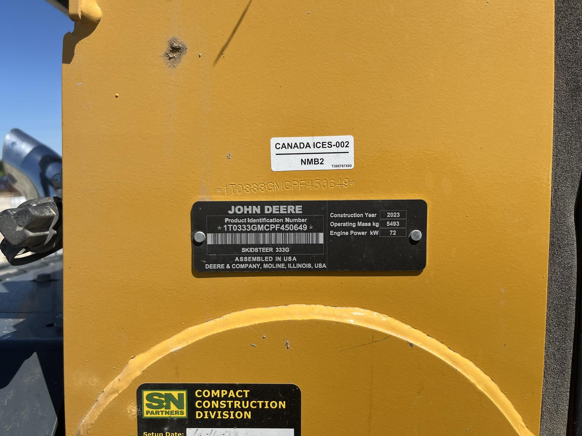 2023 John Deere 333G Image