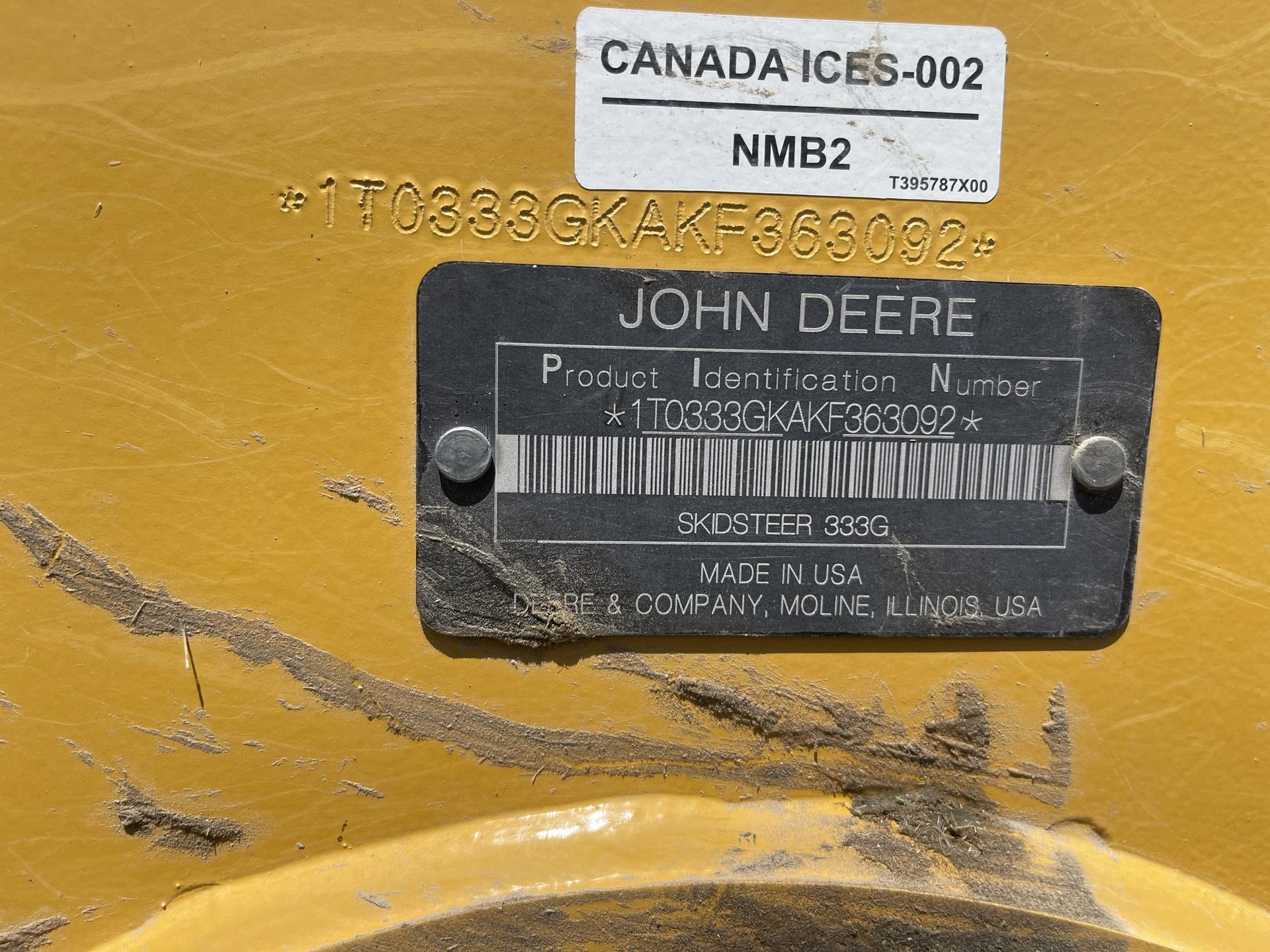 2019 John Deere 333G Image