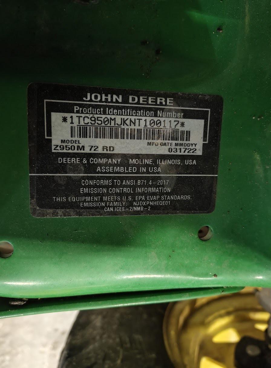 2022 John Deere Z950M Image