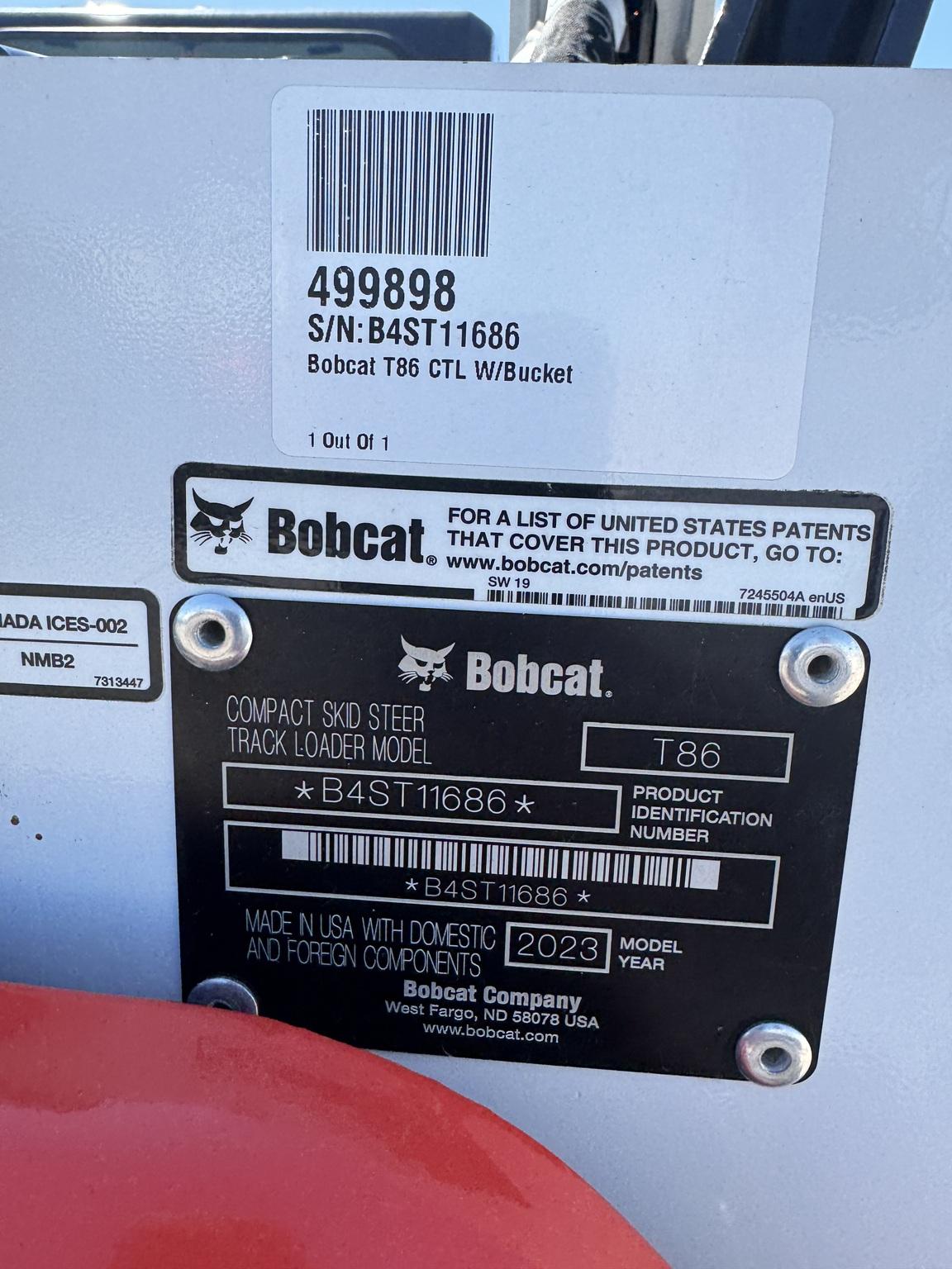2023 Bobcat T86 Image
