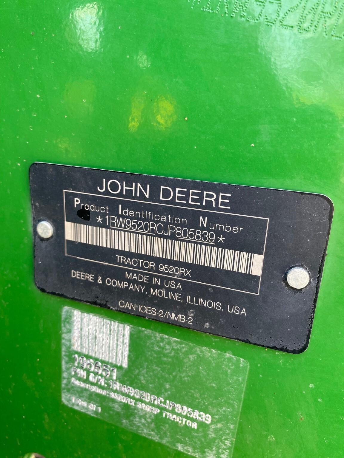 2018 John Deere 9520RX Image