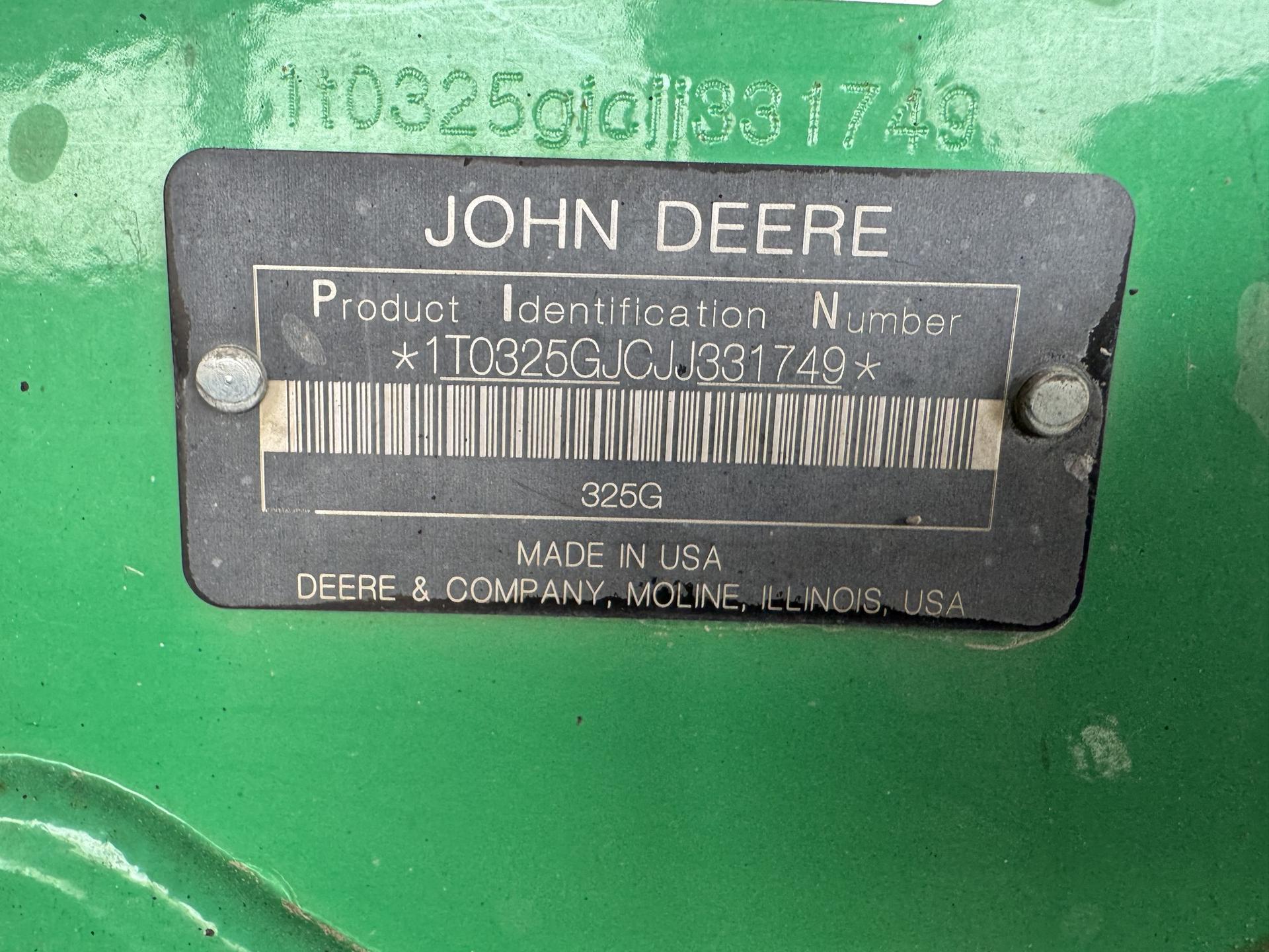 2018 John Deere 325G Image