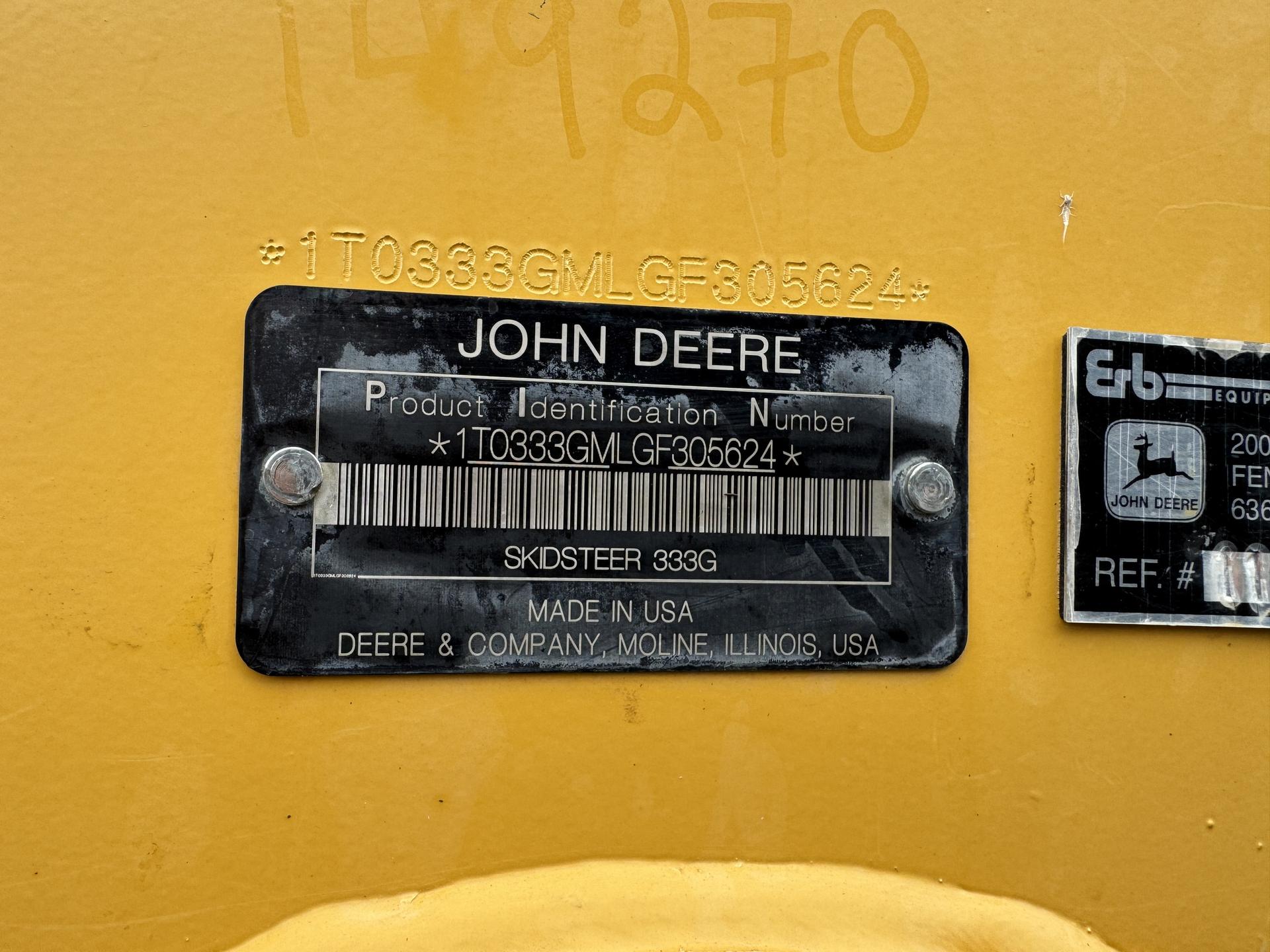 2017 John Deere 333G Image