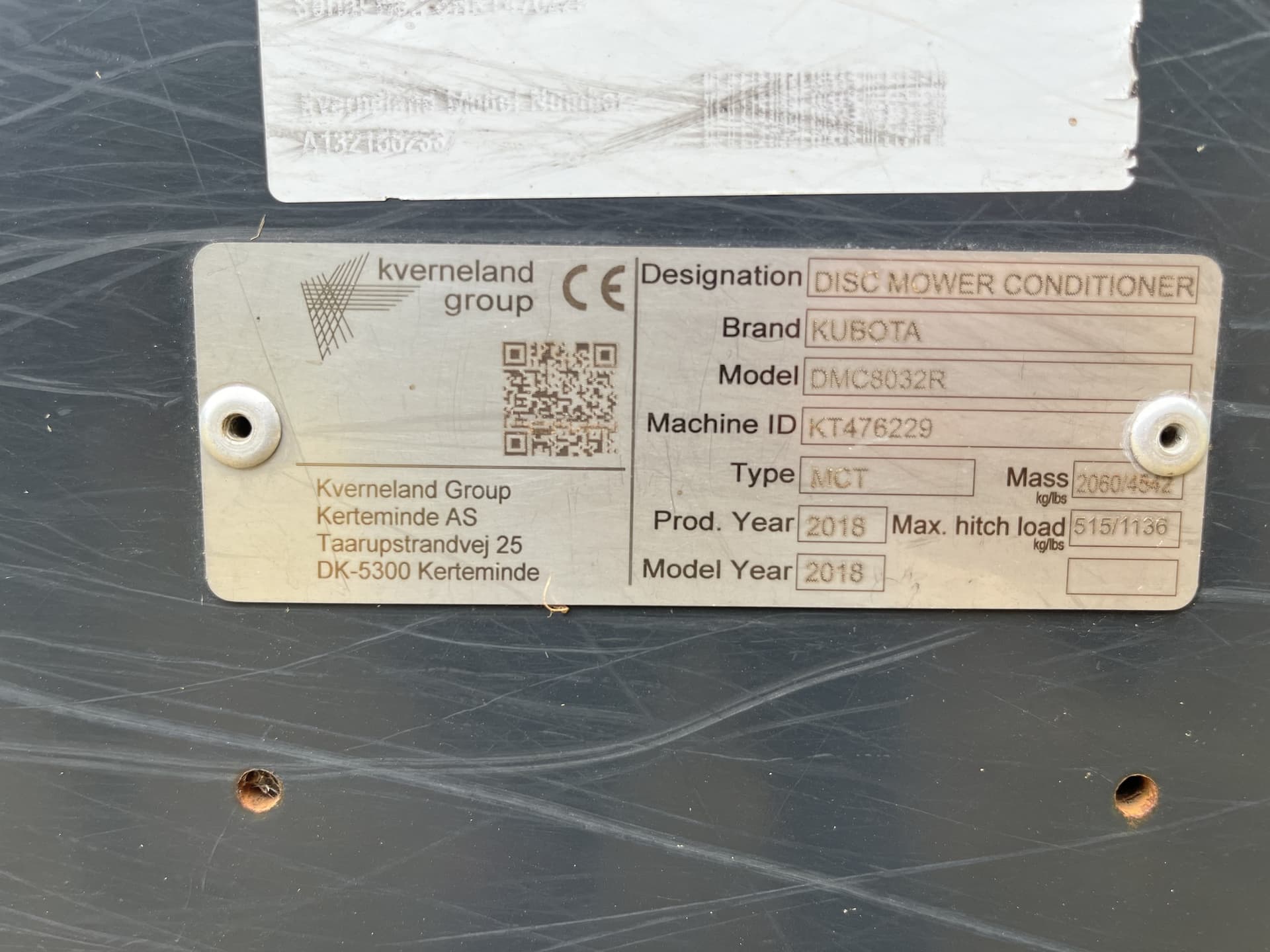2018 Kubota DMC8032R Image