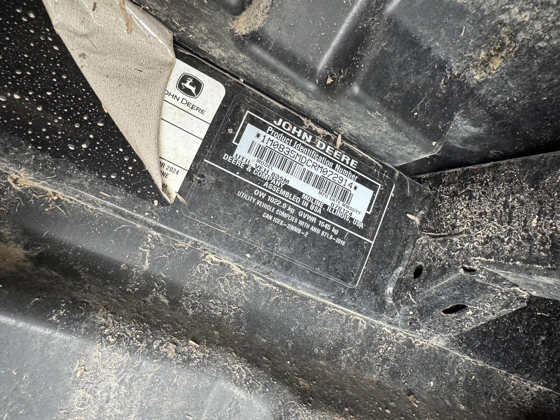 2024 John Deere XUV 835M Image