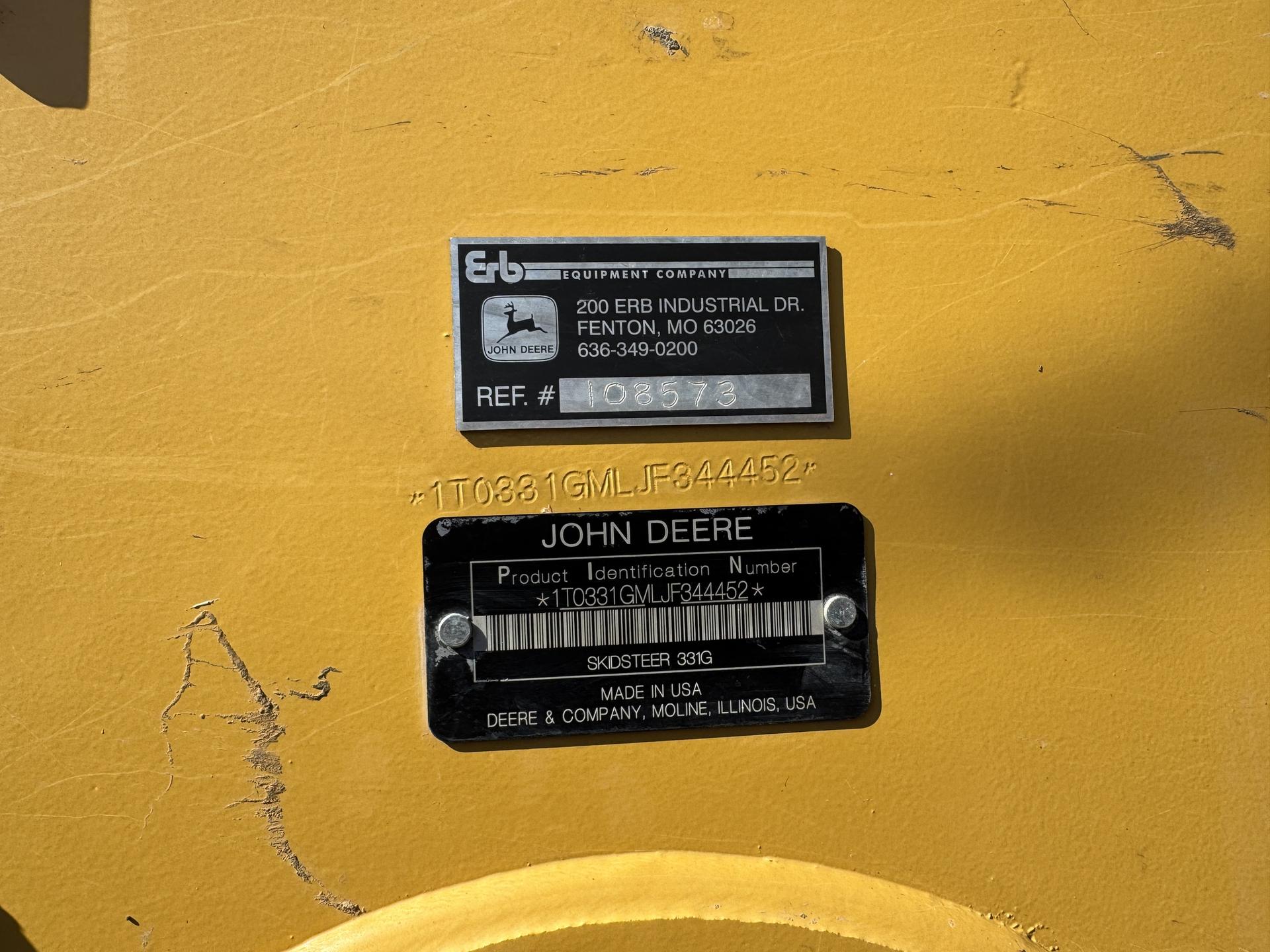 2019 John Deere 331G Image