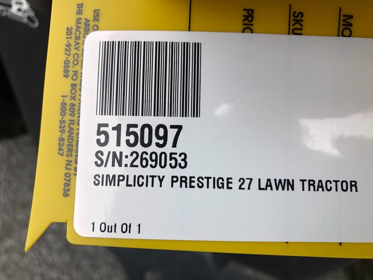 2012 Simplicity Prestige 27 Image