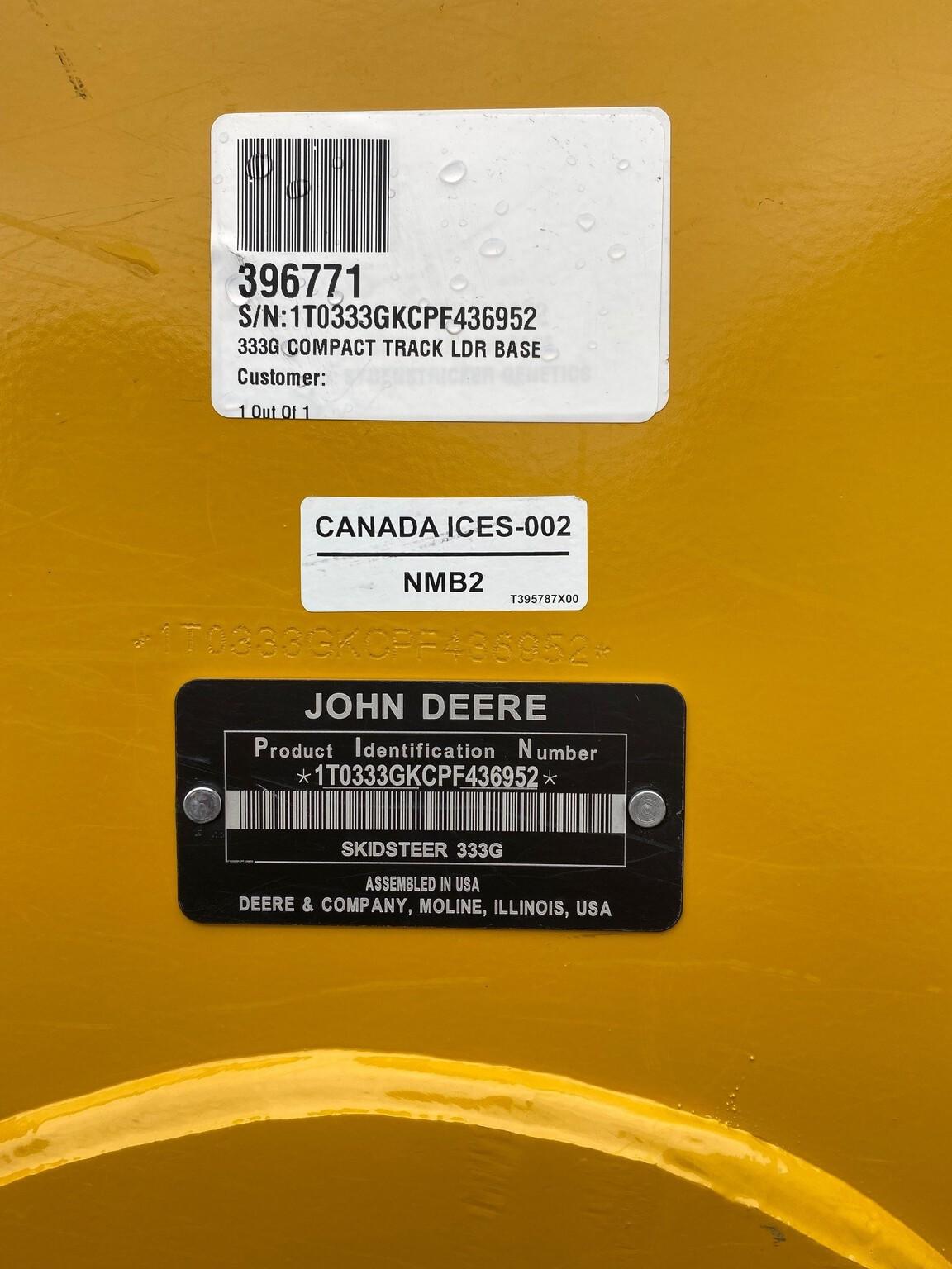 2023 John Deere 333G Image