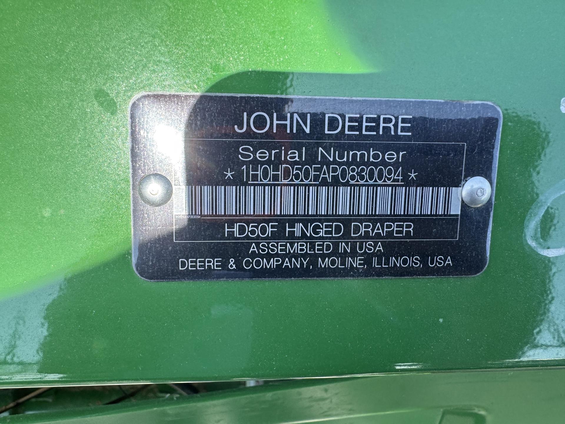 2024 John Deere HD50F Image