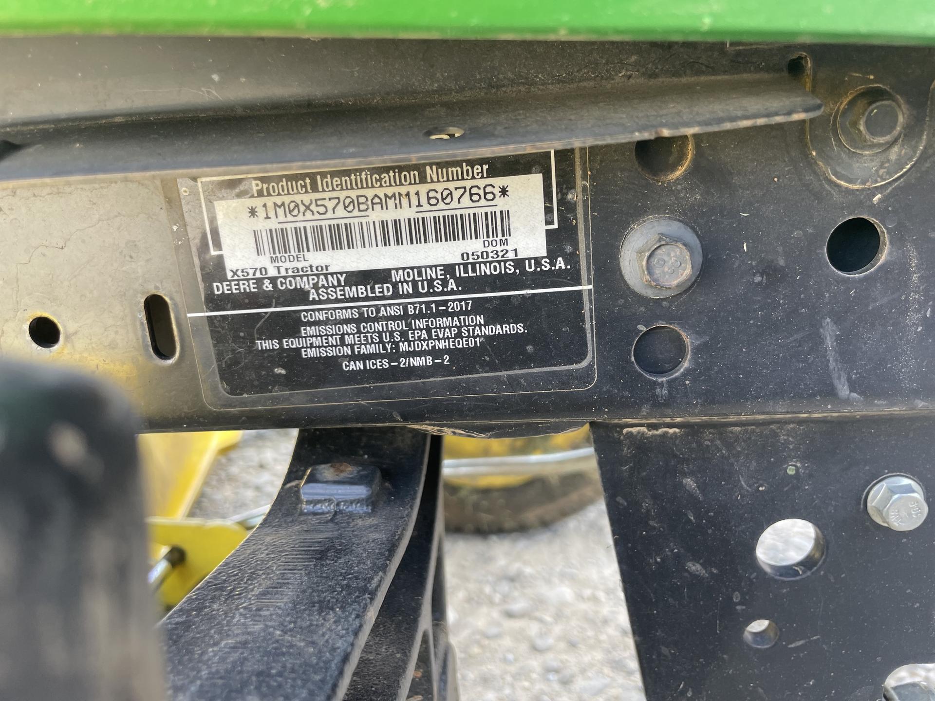 2021 John Deere X570 Image