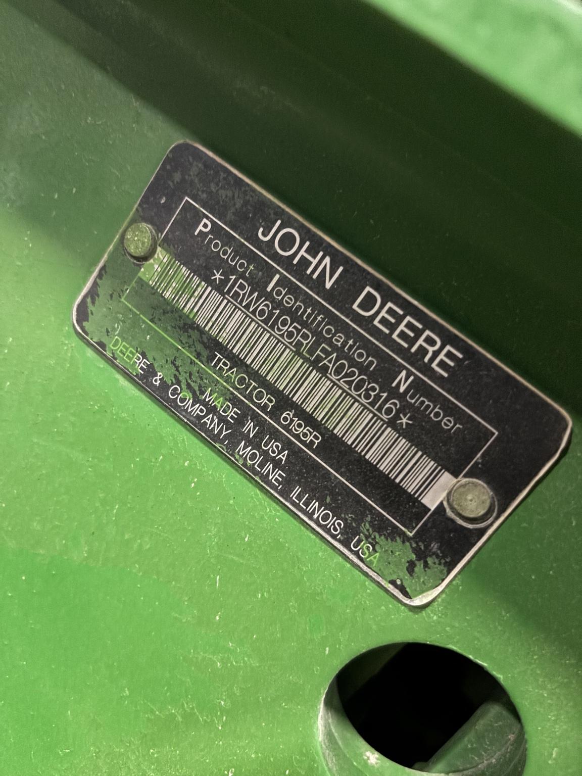 2015 John Deere 6195R Image