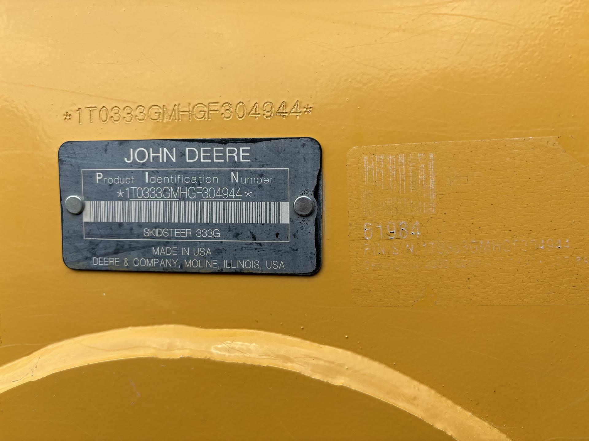2017 John Deere 333G Image