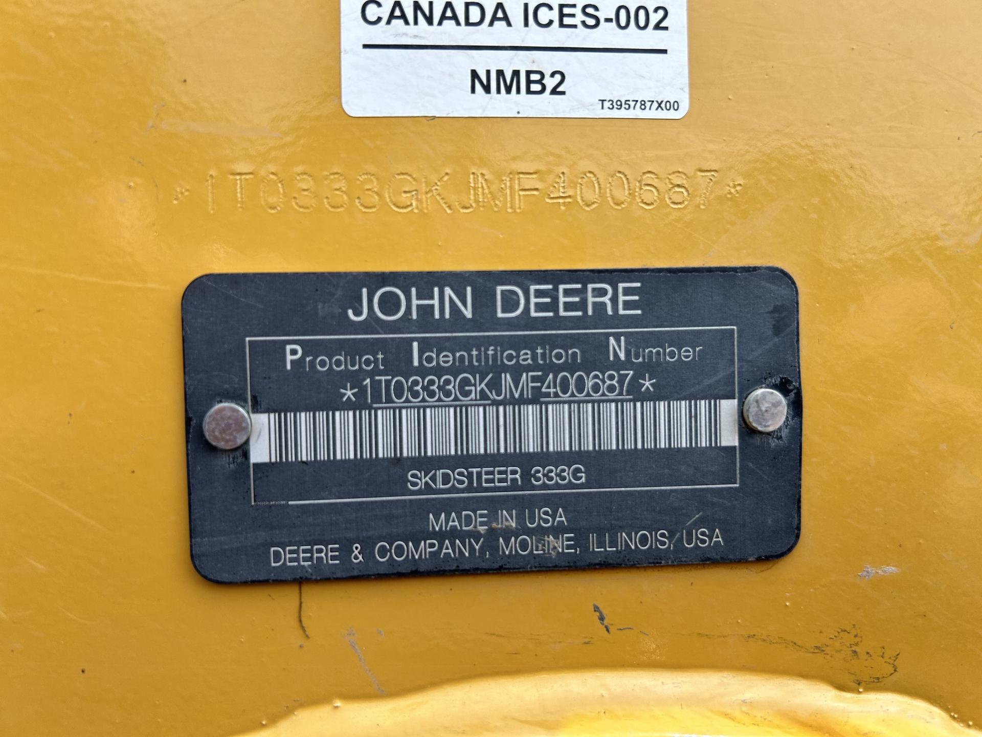 2021 John Deere 333G Image