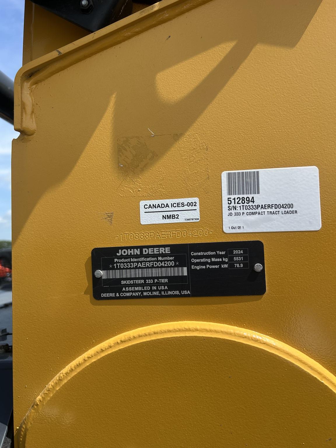 2024 John Deere 333 P Image