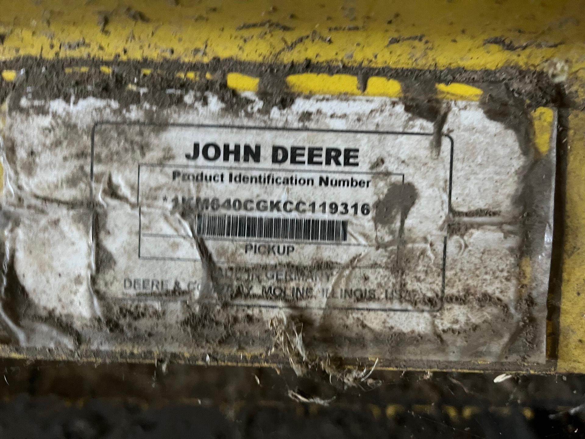 2012 John Deere 640C Image