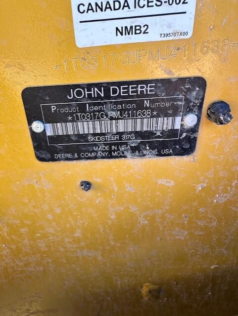 2021 John Deere 317G Image
