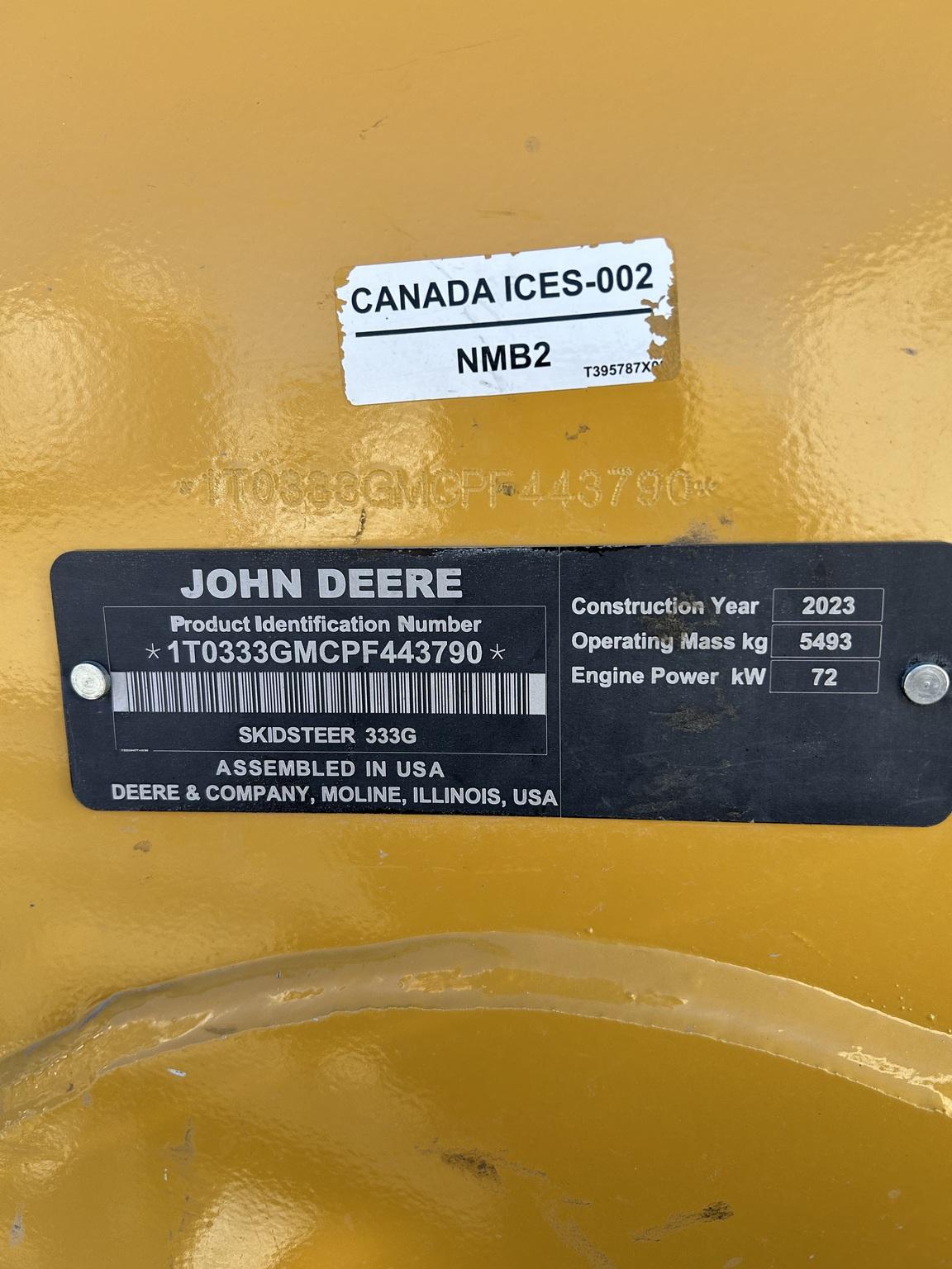 2023 John Deere 333G Image