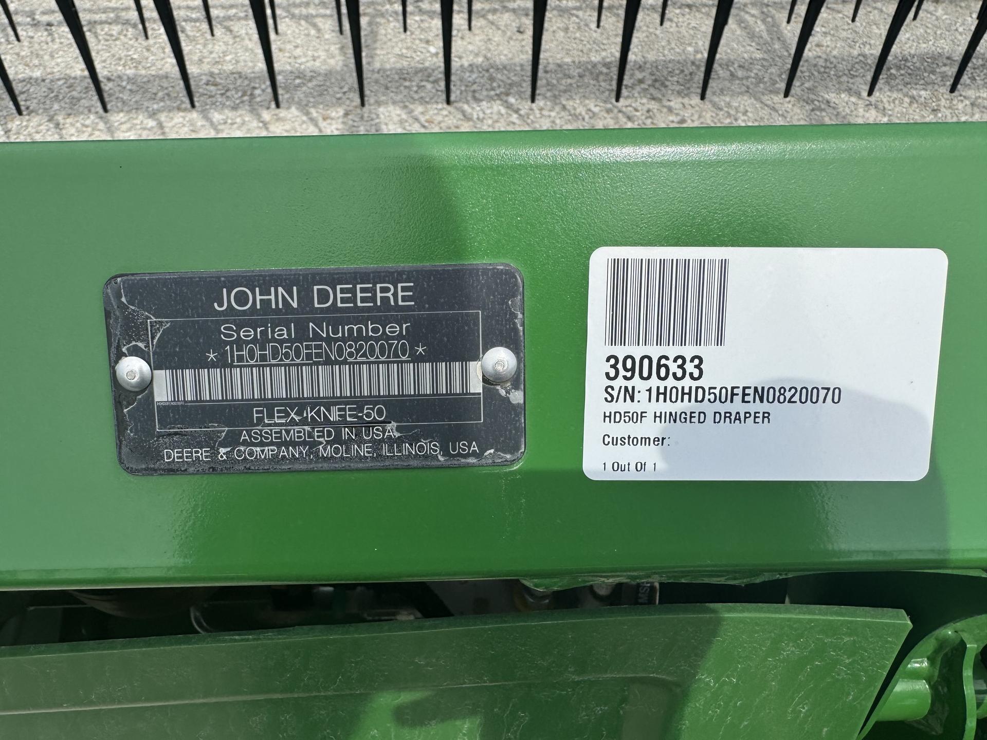 2022 John Deere HD50F Image
