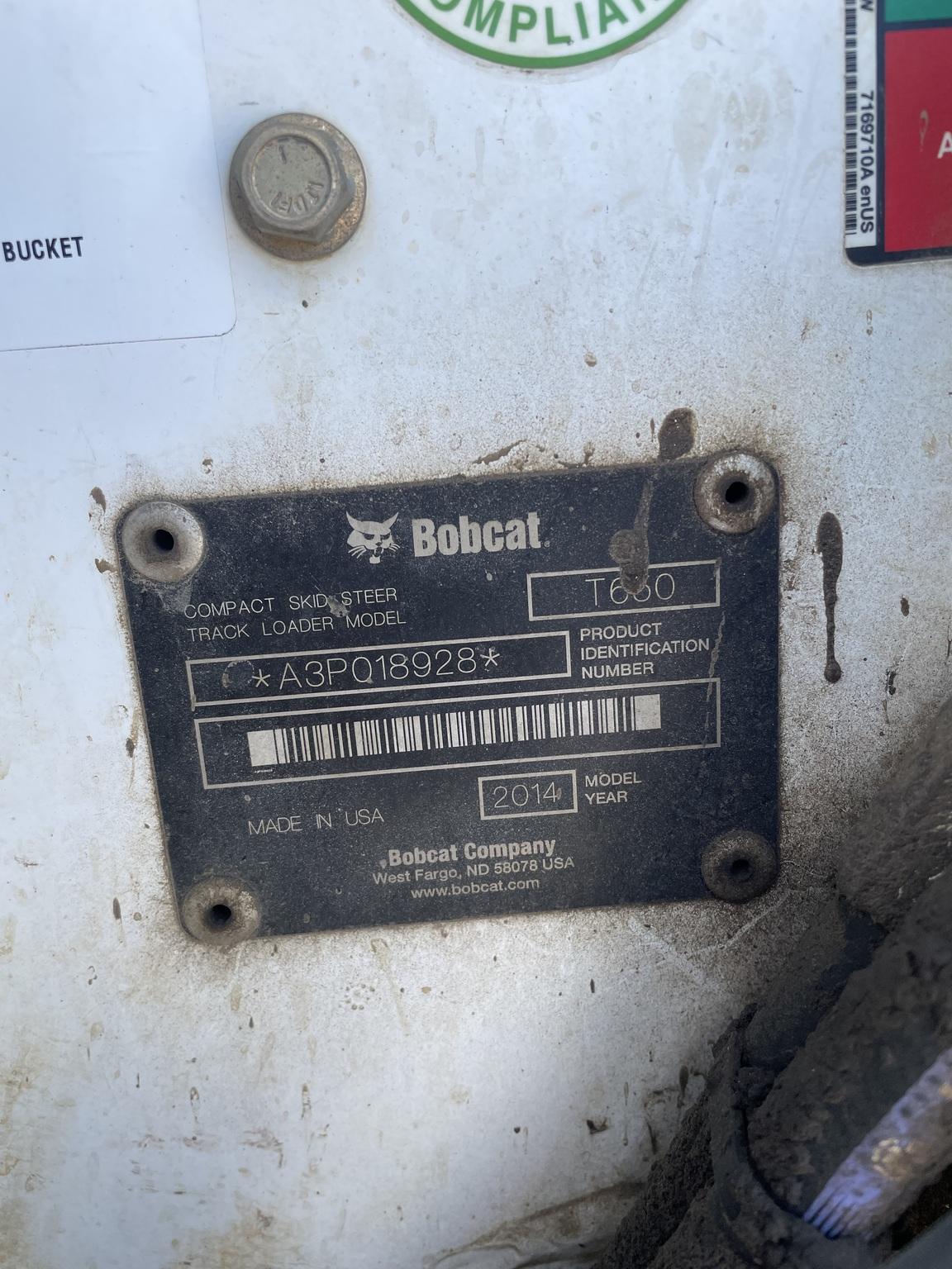 2014 Bobcat T650 Image