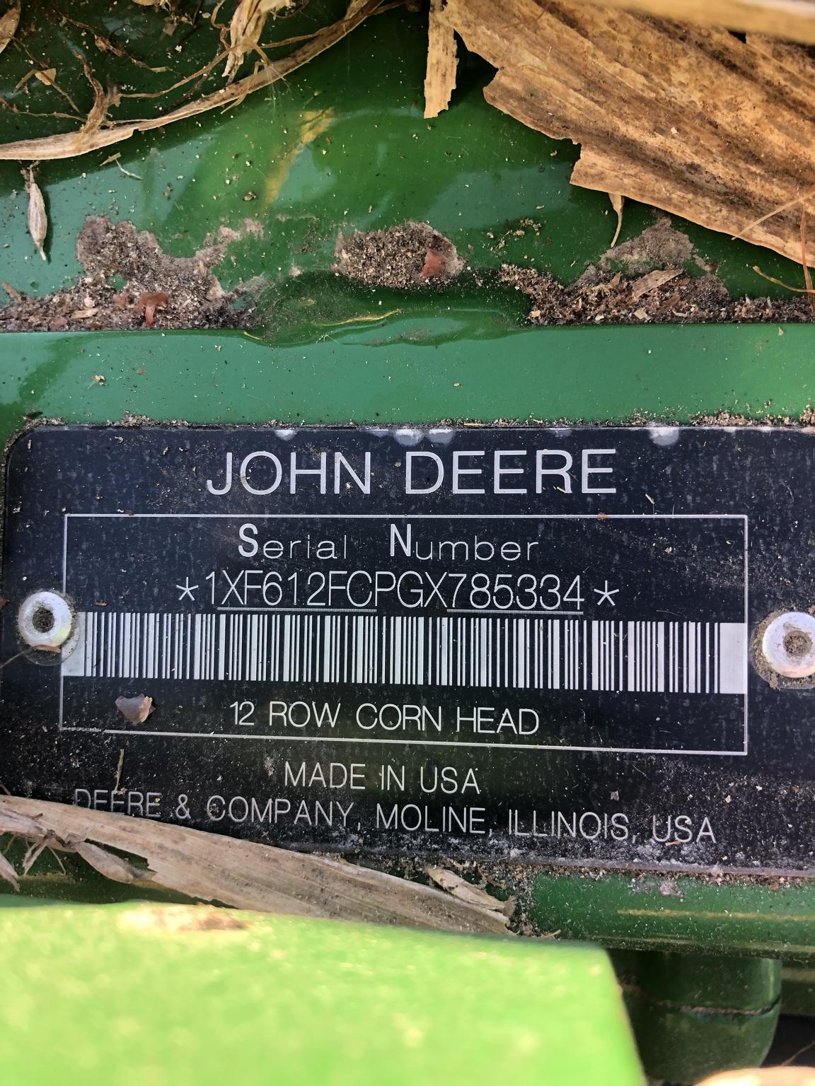 2016 John Deere 612FC Image