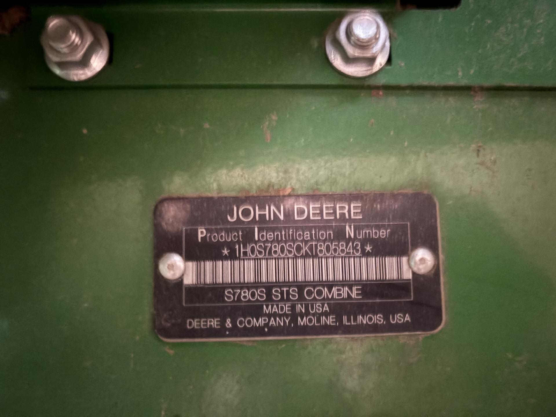 2019 John Deere S780 Image