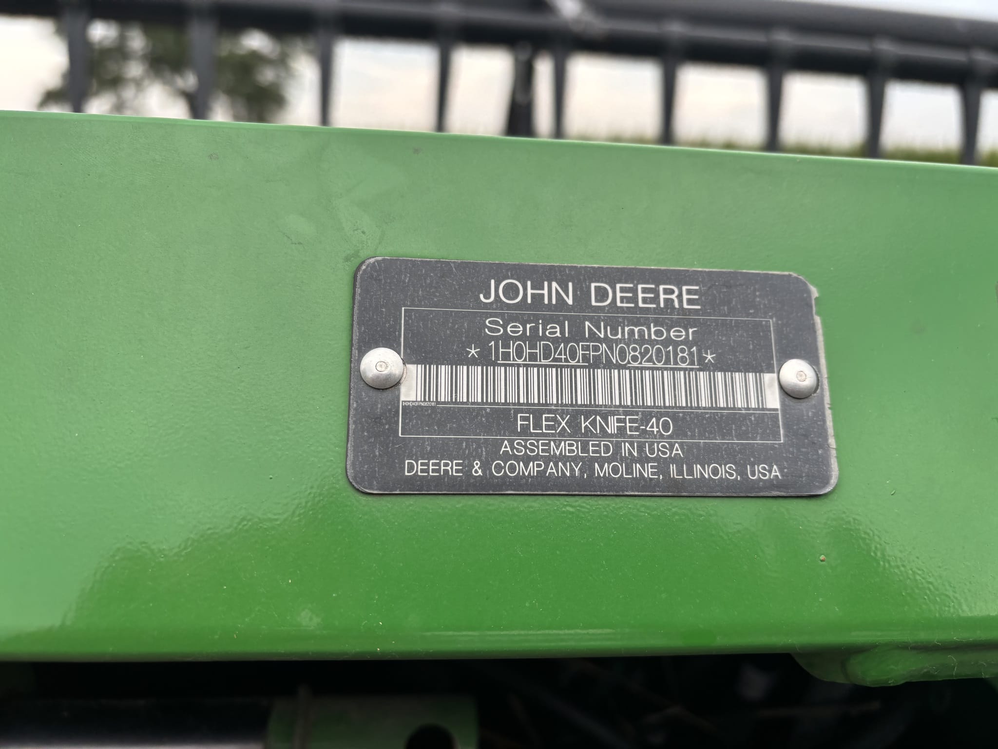 2022 John Deere HD40F Image