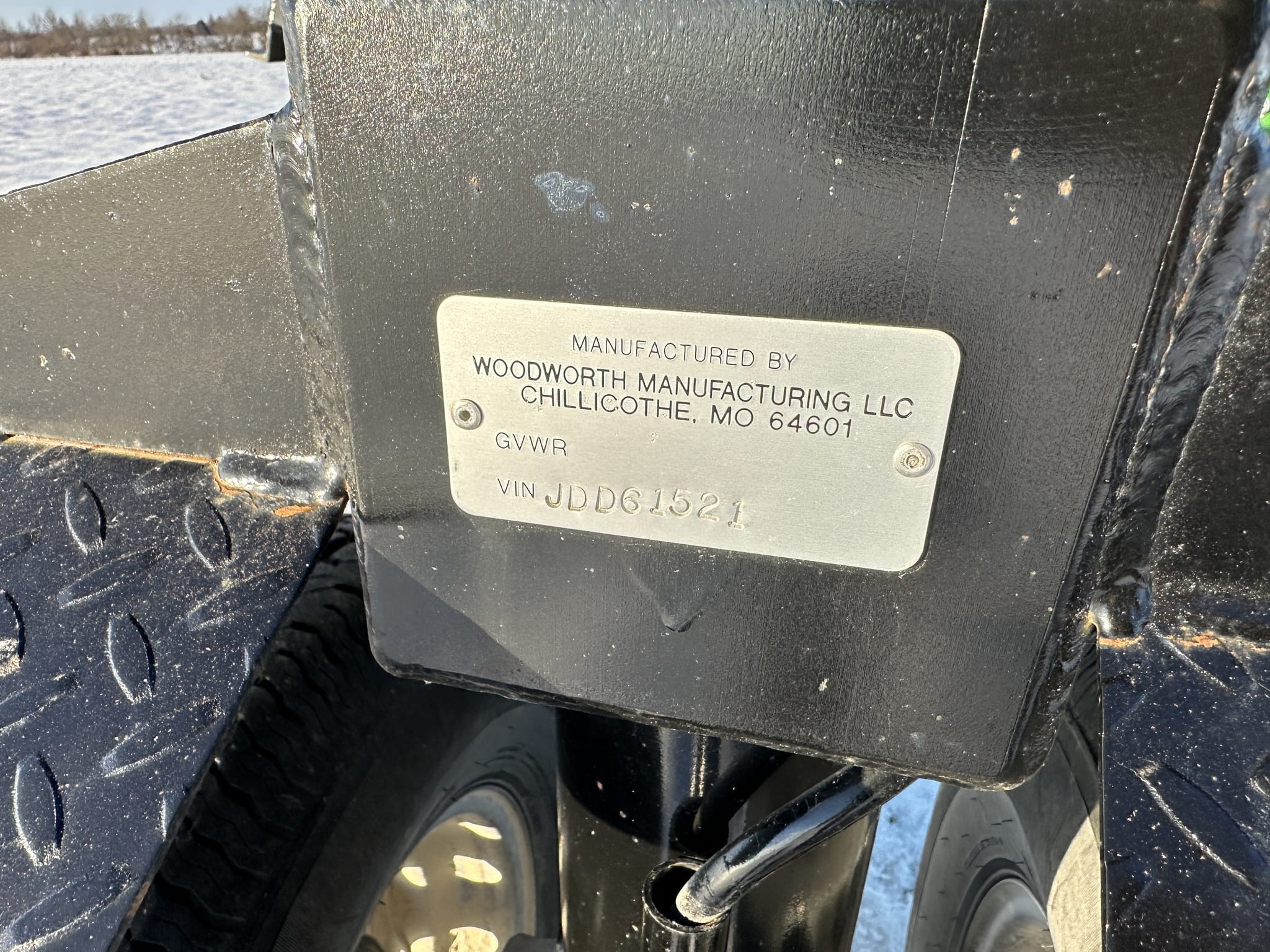 2021 Woodworth 35ft 6 Wheel JD Flex Draper Trailer Image