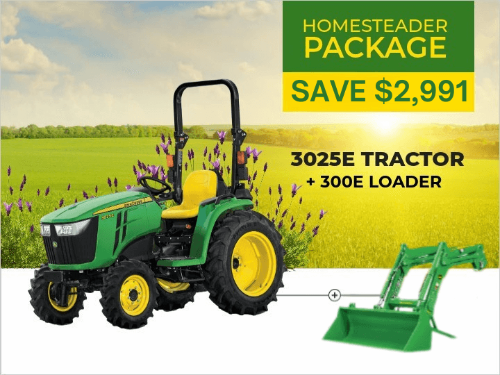 3025E Tractor Package  | Homesteader Package