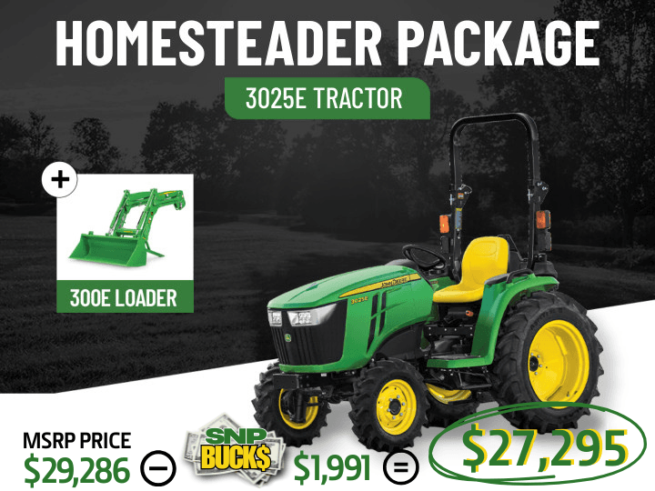 3025E Tractor Package  | Homesteader Package