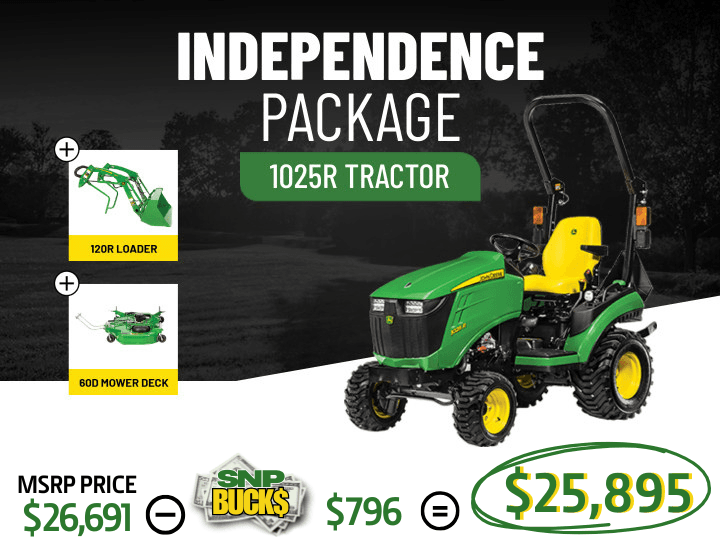 1025R Tractor Package  | Independence Package