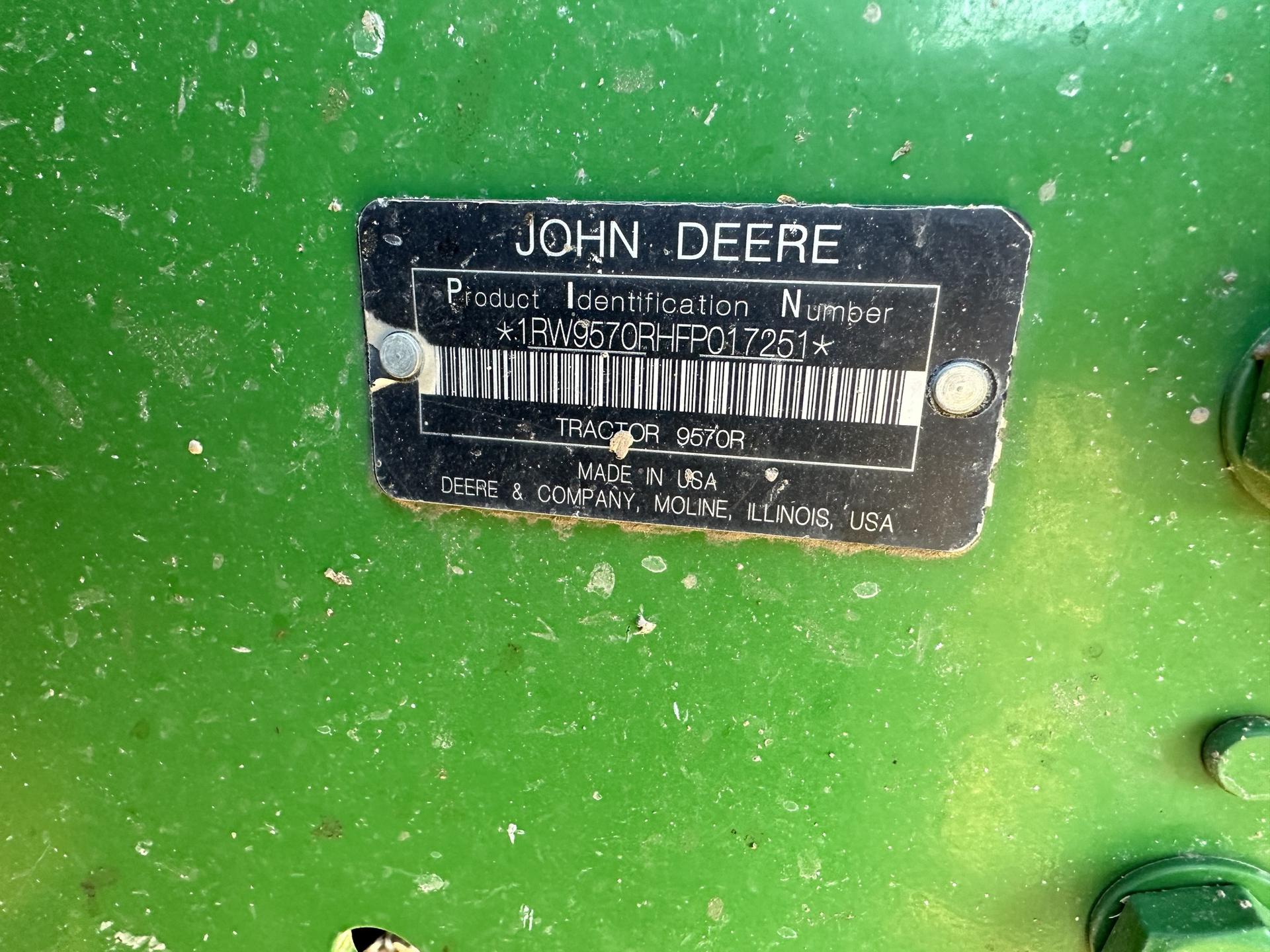 2015 John Deere 9570R