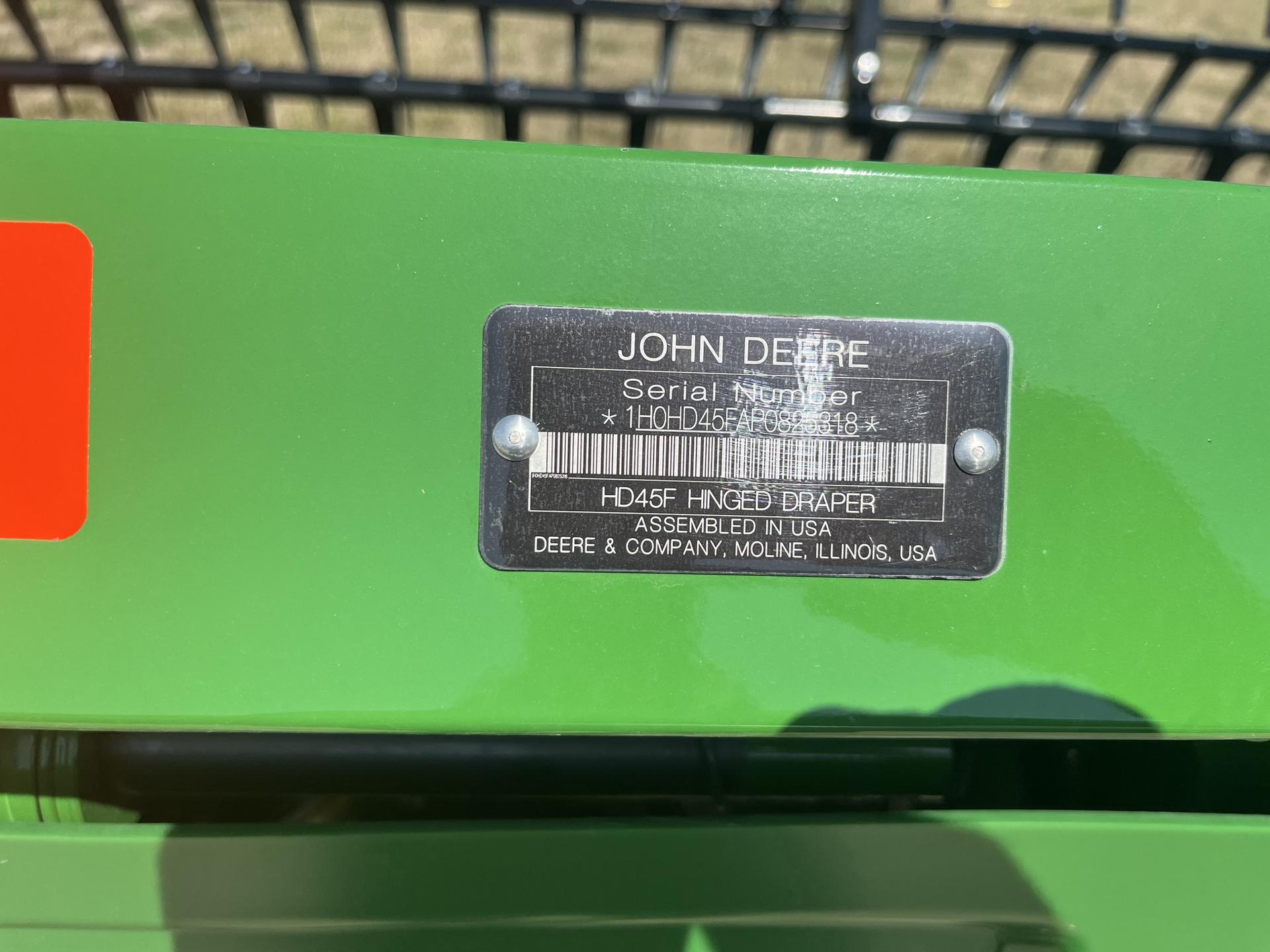 2023 John Deere HD45F