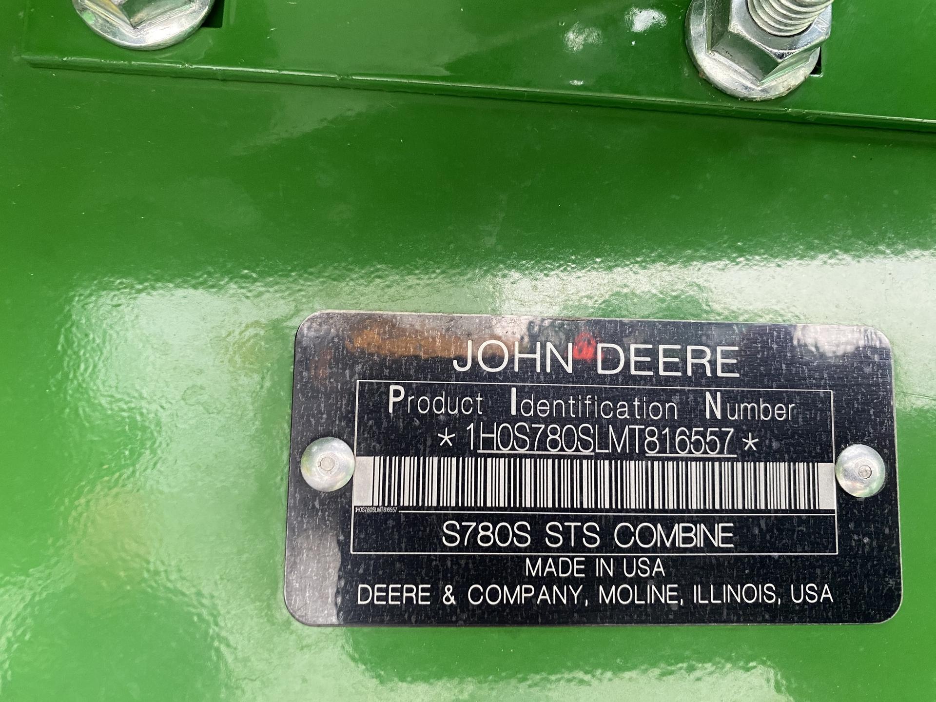 2021 John Deere S780