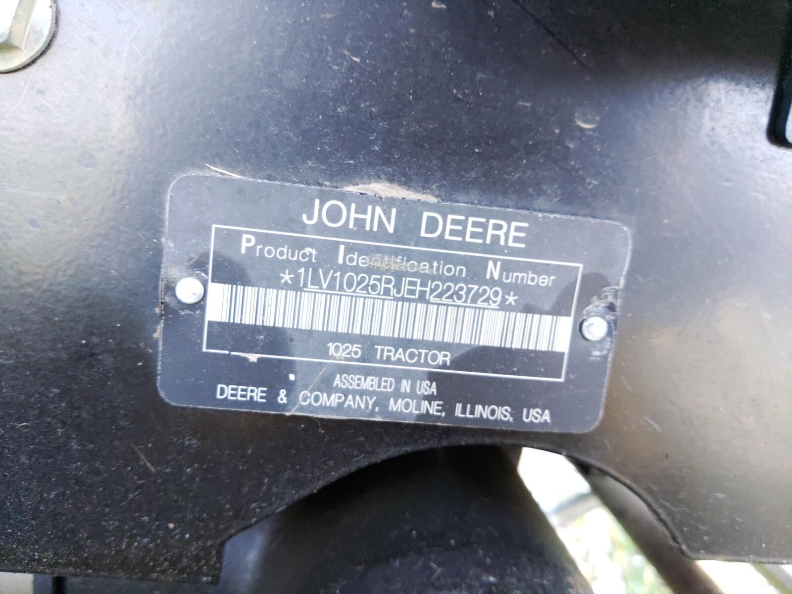 2014 John Deere 1025R