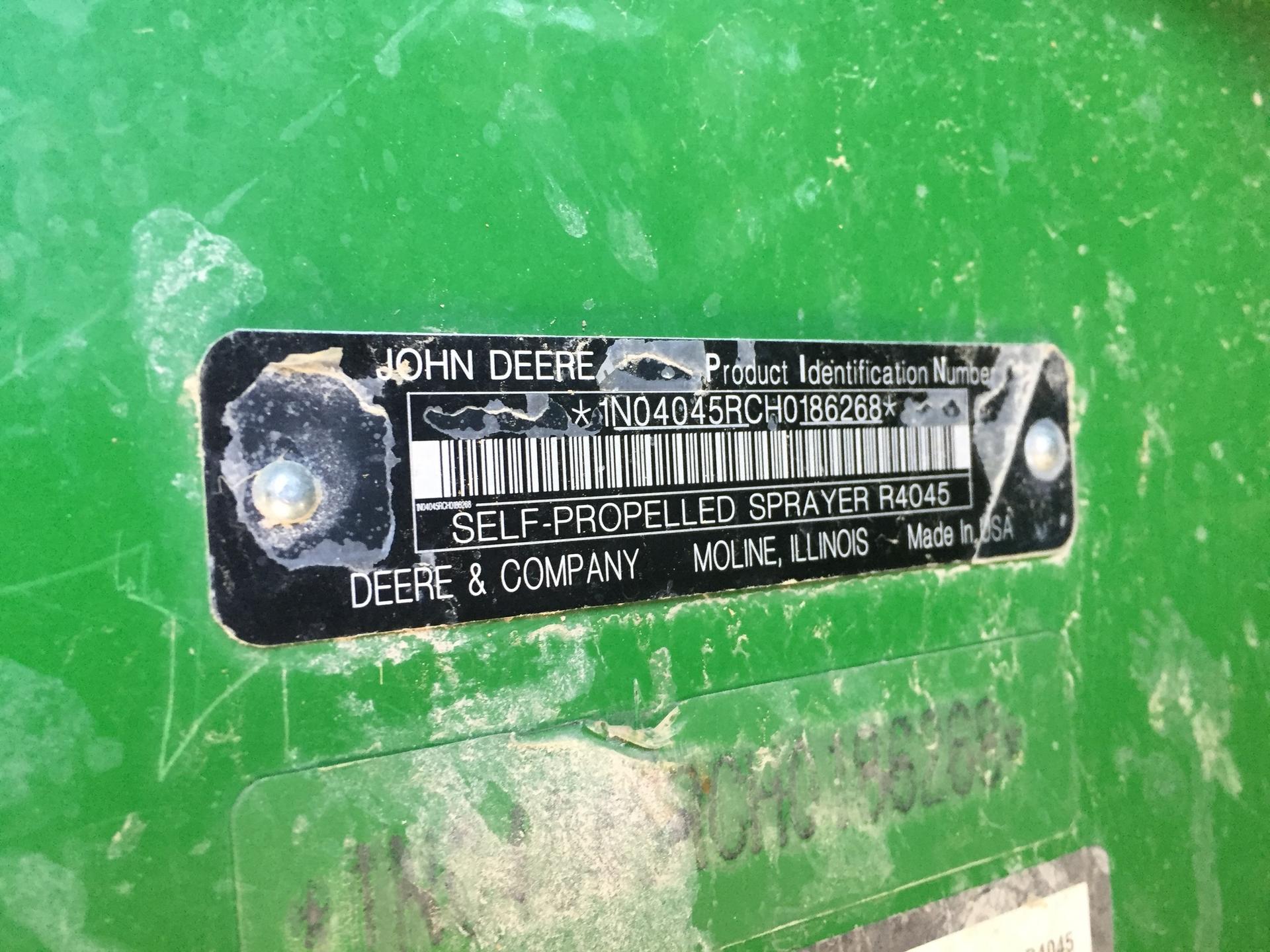 2018 John Deere R4045