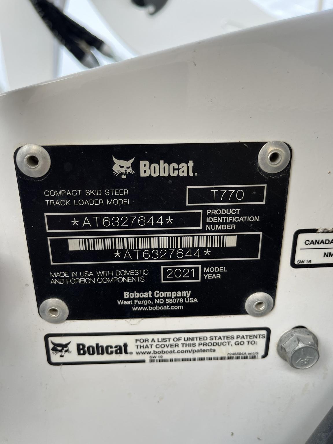 2021 Bobcat T770