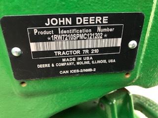 2021 John Deere 7R 210