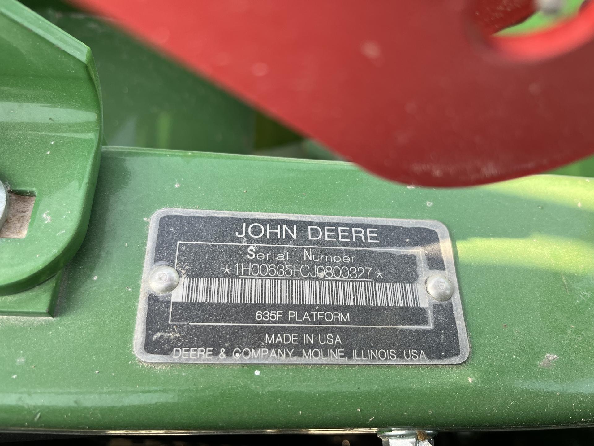 2018 John Deere 635F