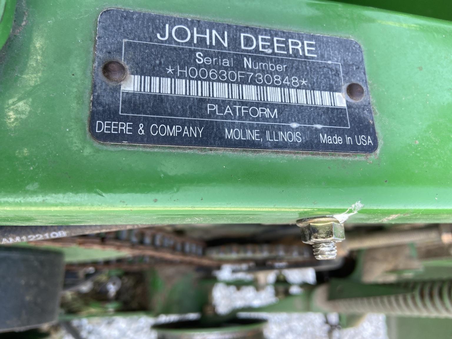 2009 John Deere 630F