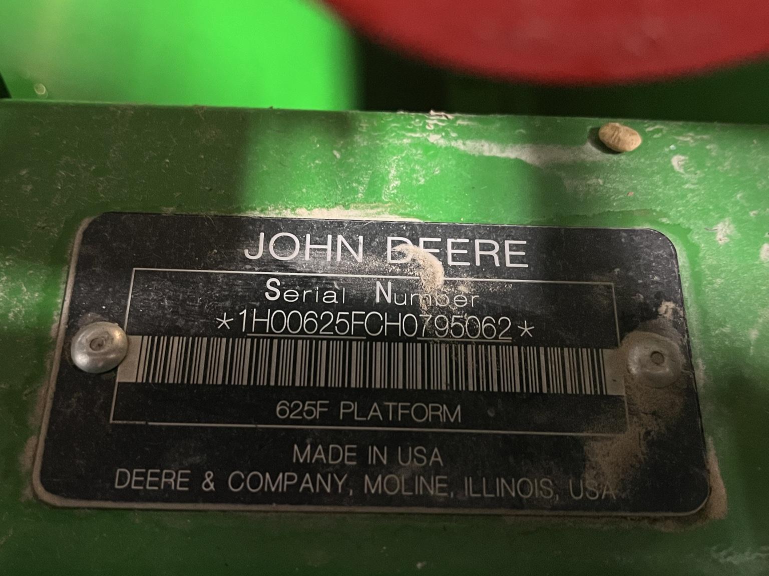 2017 John Deere 625F