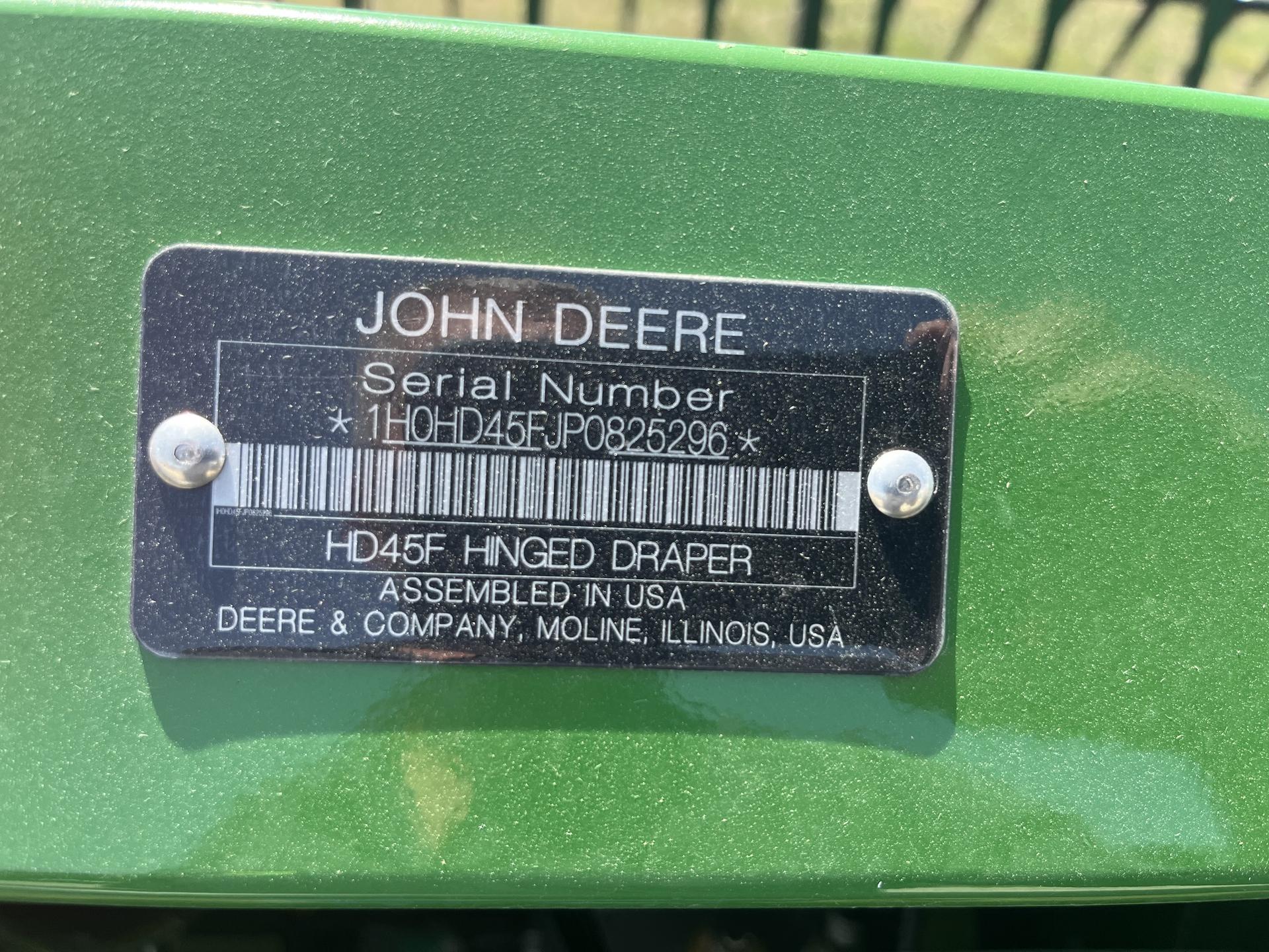 2023 John Deere HD45F